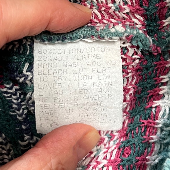 Vintage Willow Ridge Blue Fair Isle Forest Theme Cardigan - Picture 7 of 9